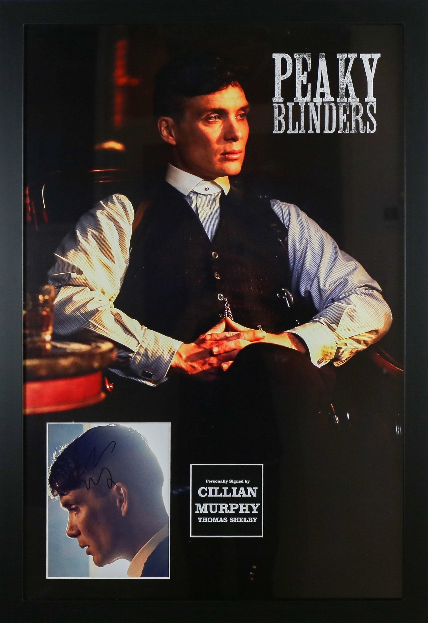 Cillian Murphey Signed Peaky Blinders 12x8 Photograph Framed Display - Memorabilia Framers Shop